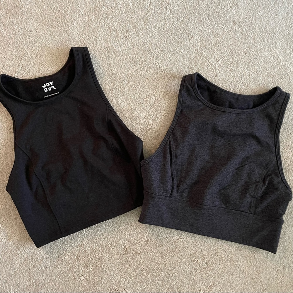 Pair of JoyLab Cropped Tanks